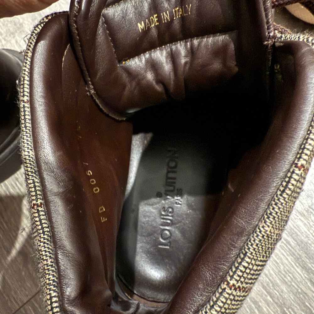 Louis Vuitton Dark Brown Leather Men's Boots - Picture 6 of 6